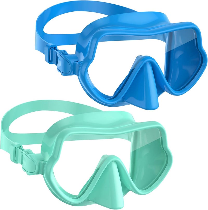 W WSTOO WSTOO Frameless Swim Goggles with Nose Cover for Adults, Panoramic Anti-Glare & Anti-Fog Tempered Glass Lenses, and Perfect Seal Food-Grade Silicone Skirt, Suitable for Snorkelling and Diving - Image 1